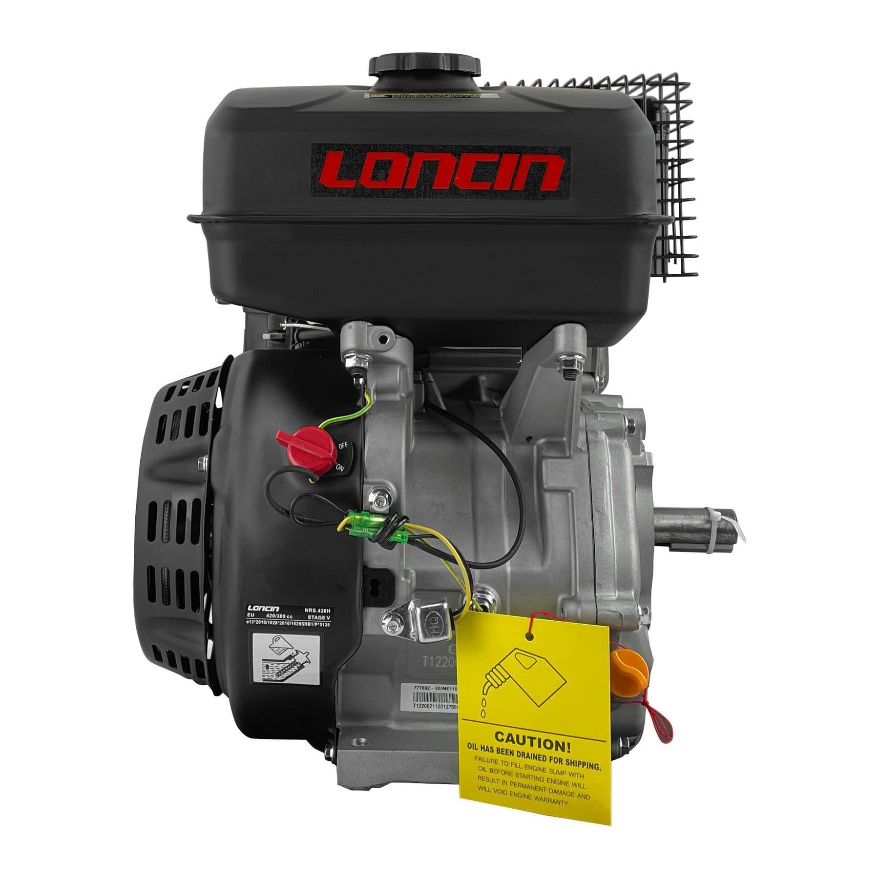 Двигун бензиновий LONCIN G420F 16 к.с.