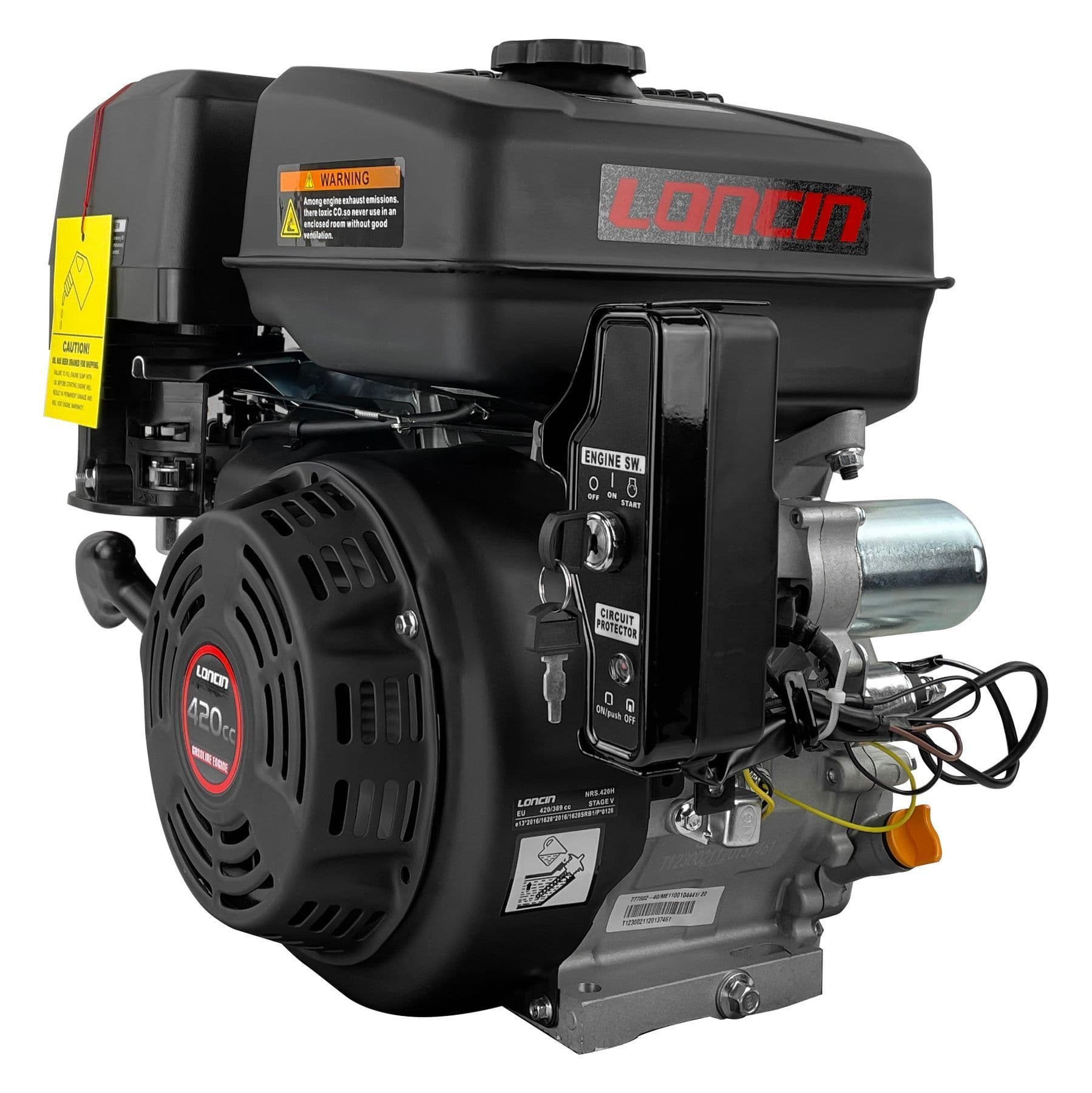 Двигун бензиновий LONCIN G420FD 16 к.с.