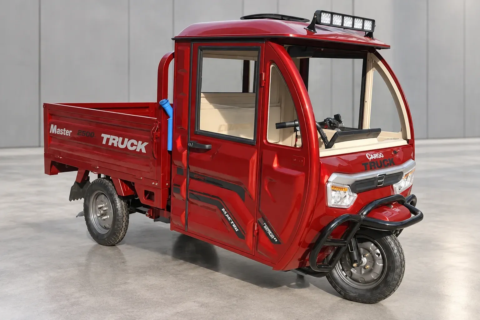 Вантажний електротрицикл Corso Truck Master 2500W з кабіною і генератором